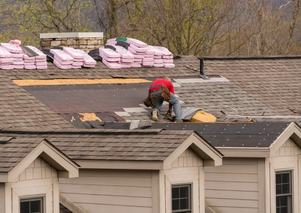 Fall roofing project in Wisconsin home - best time of year for roof replacement