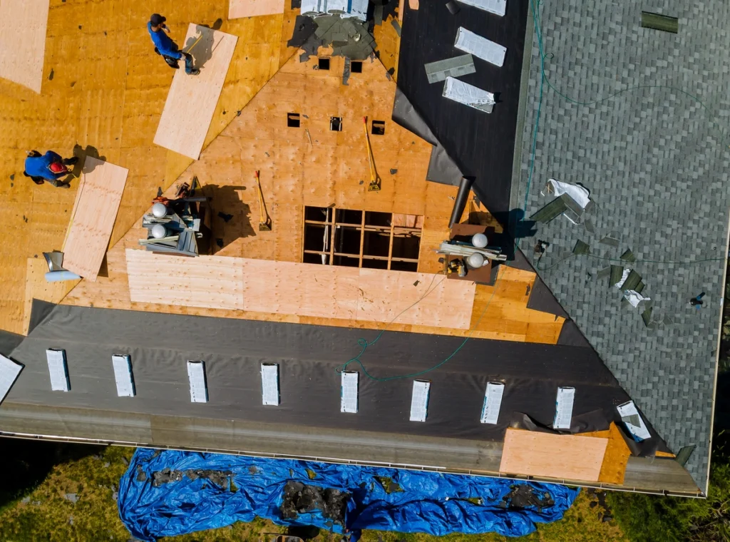 Roof replacement in Wisconsin summer